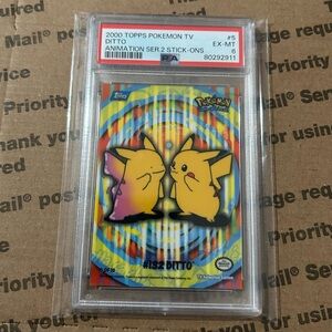 PSA 6 ‘00 Topps x Pokemon Ditto x Pikachu Card No. 5 of 10